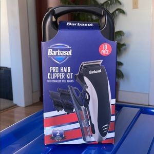 New Barbasol 10 PCS Pro Hair Clipper Kit (corded)